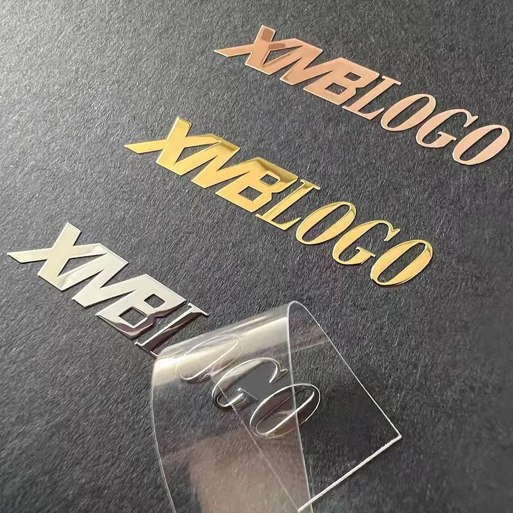 

100PCS Custom 3D Transfer Sticker Gold Silver DTF UV Decal Wedding Crystal Personalized Raised Self-adhesive Waterproof Labels