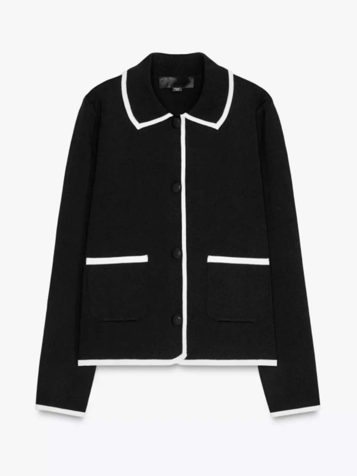 سترة نسائية محبوكة جديدة لربيع وخريف 2025 ذات ياقة طويلة مع سترة من ألياف البوليستر الملونة بتصميم Blo #4