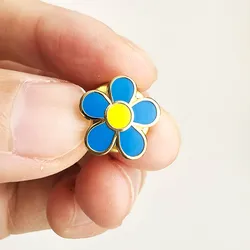Forget Me Not Masonic WW2 Lapel Pin Enamel Flower Brooch Freemasonry Badges Rose UK Flag Cross  Swan Lily Harp Metal Craft