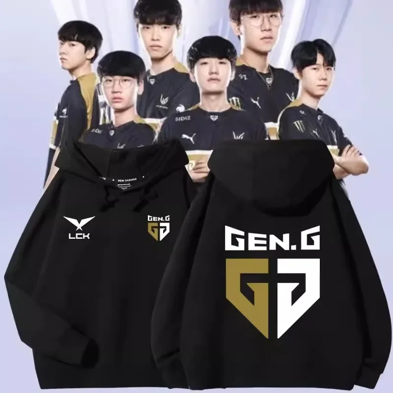 GEN.G Team Game Uniforms for the World Finals Baseball Uniform Jacket Game LOL World Game Competition Players Hoodies