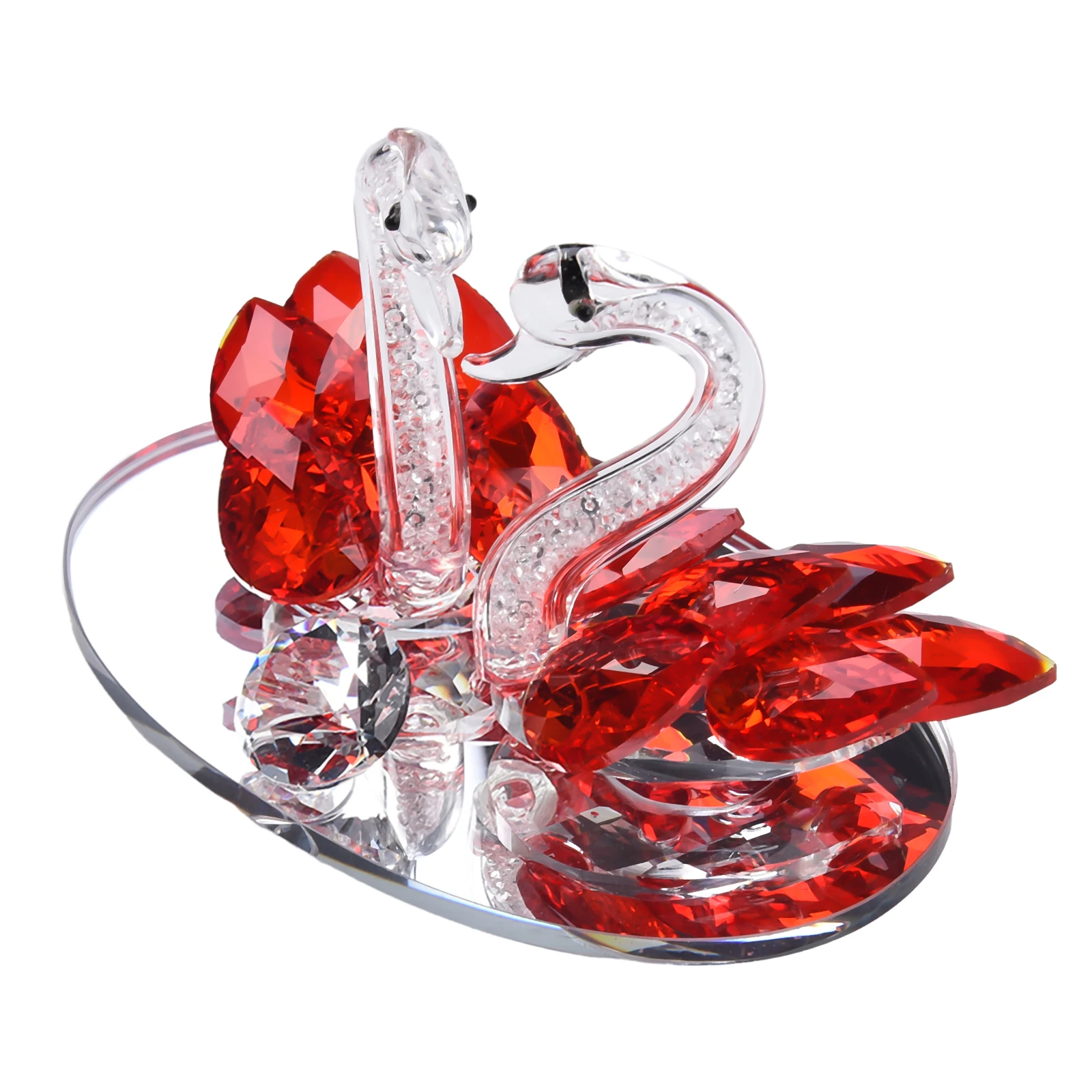 Decorative for swan For Crystal Ornament for Living Room and Office Adds a Touch of Elegance to Home and Car Spaces