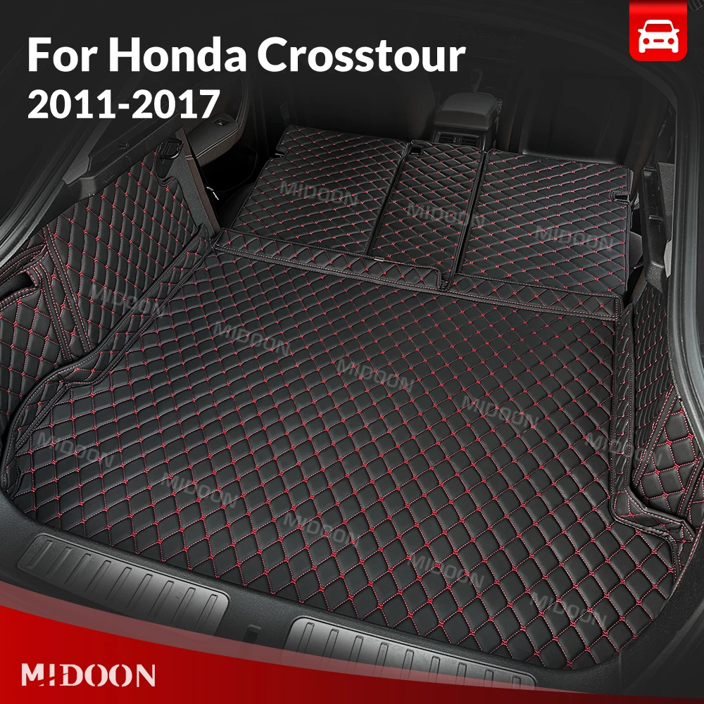 

For Honda Crosstour 2011-2017 Auto Full Coverage Trunk Mat Car Anti-dirty Pad Protective Pad Cargo Liner Interior Accessories