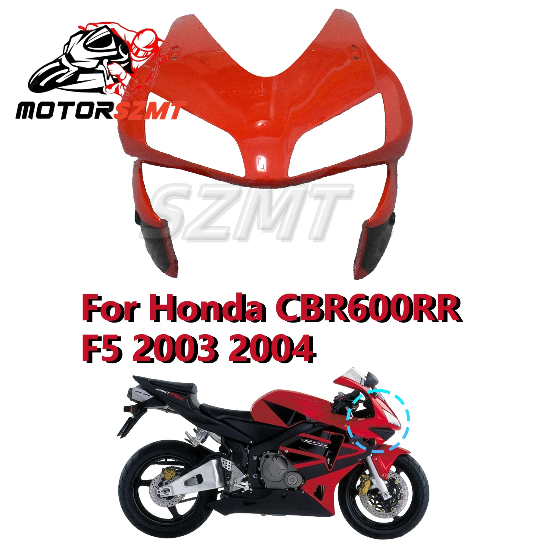 

2003-2004 Honda CBR600R F5 Крышка передней фары Крышка передней фары Защита носа ABS