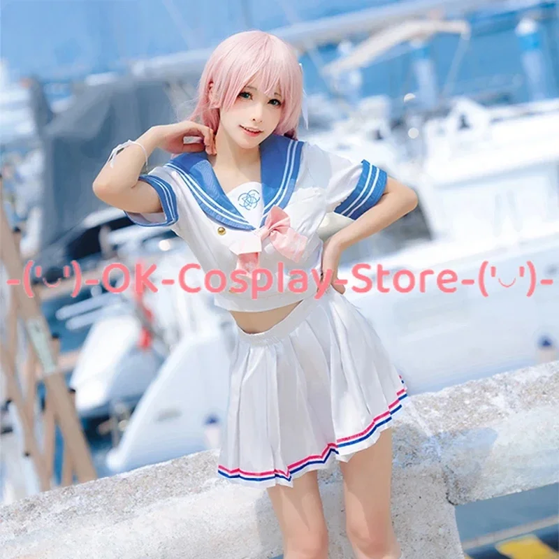 

Game Blue Archive Urawa Hanako Cosplay Costume Women Cute Sailor Dress Halloween Party Suit Outfits Top Skirts Custom Made