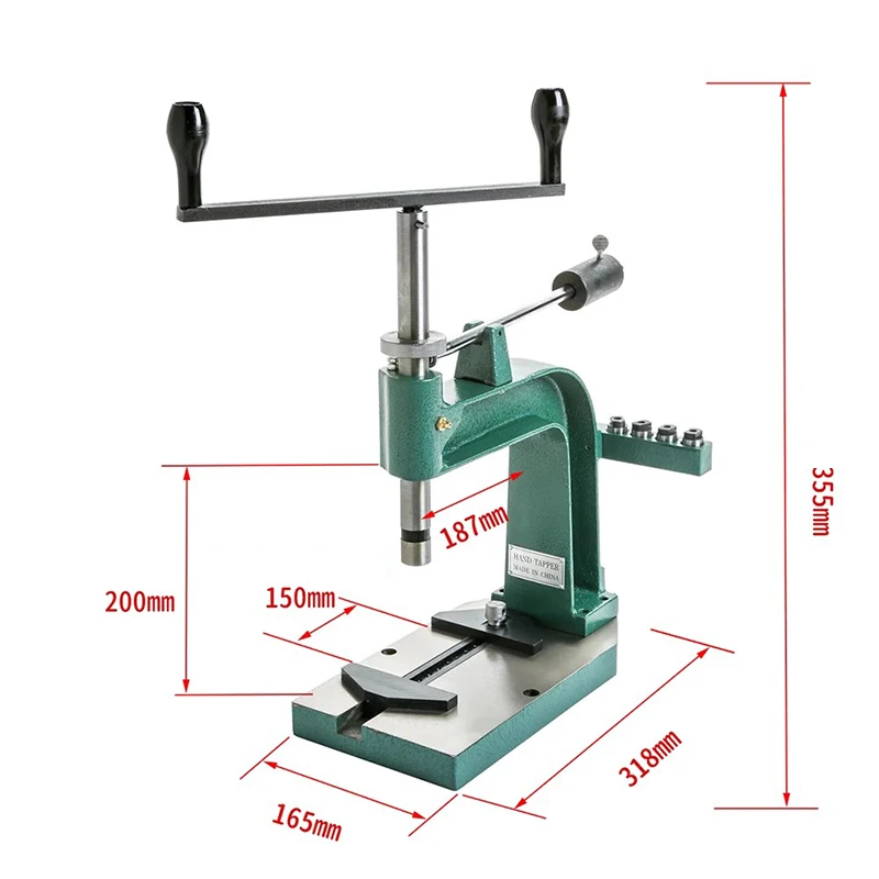 Manual manual tapping machine, manual tapping machine, tap making thread machine, chuck cast iron tapping machine