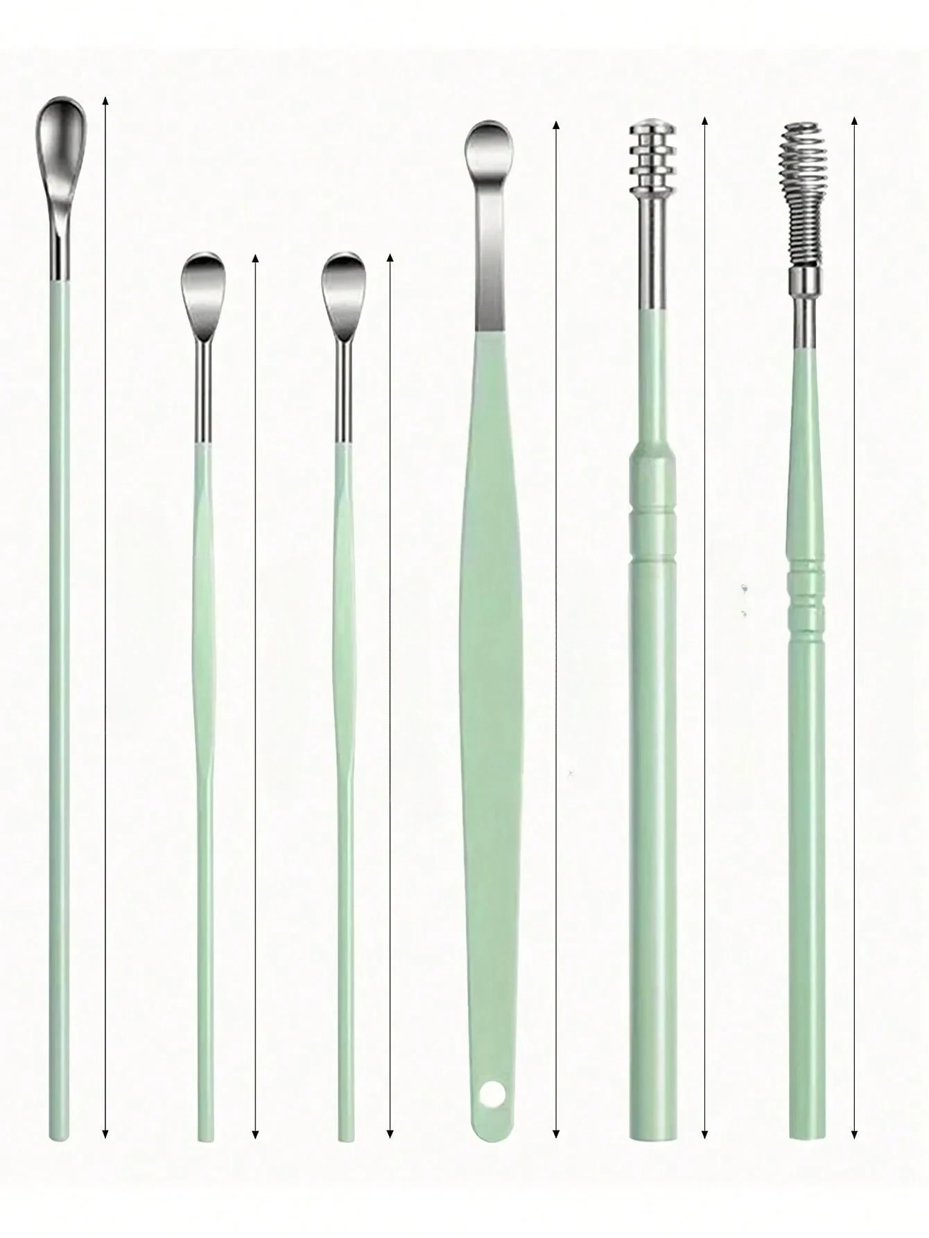 

Инструмент для чистки ушей, набор ушных щипцов из нержавеющей стали и сумка из 1 шт., средство для хранения ушной серы, средство для чистки ушей, инструмент для удаления воска