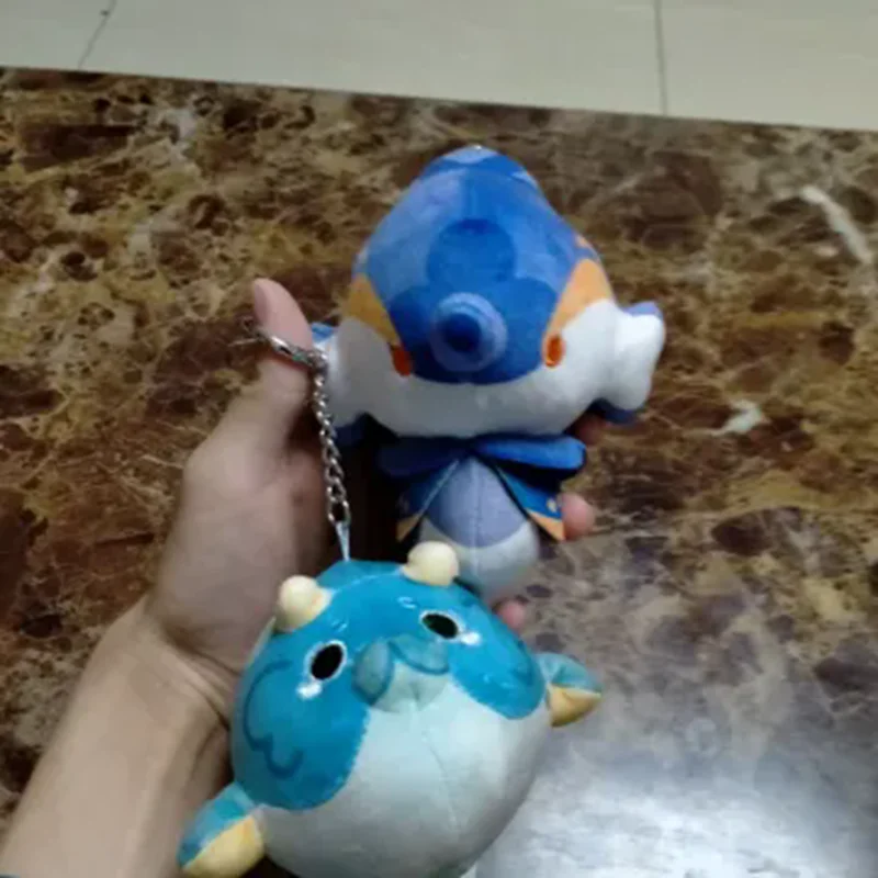 [Genuine] In Stock Genshin Impact miHoYo Original Sea Series Plush Pendant Keychain Personalized Pendant Birthday Gift