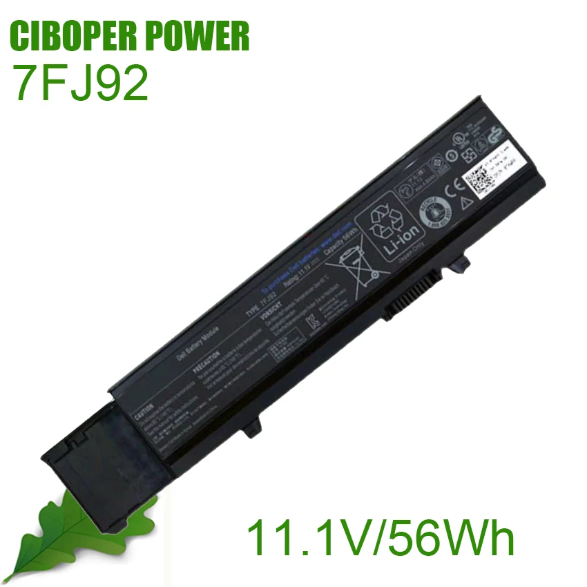 Batería de ordenador portátil CP 7FJ92 4JK6R CYDWV TXWRR Y5XF9 11,1 V/56WH/5045mAh para Vostro 3400, Vostro 3500, Vostro 3700 Series Notebook