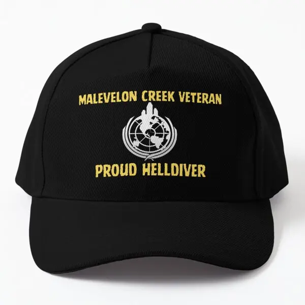 

divers 2 Malevelon Creek Veteran Baseball Cap Hat Black Snapback Czapka Fish Printed Sport Women Outdoor Boys Casquette Casual