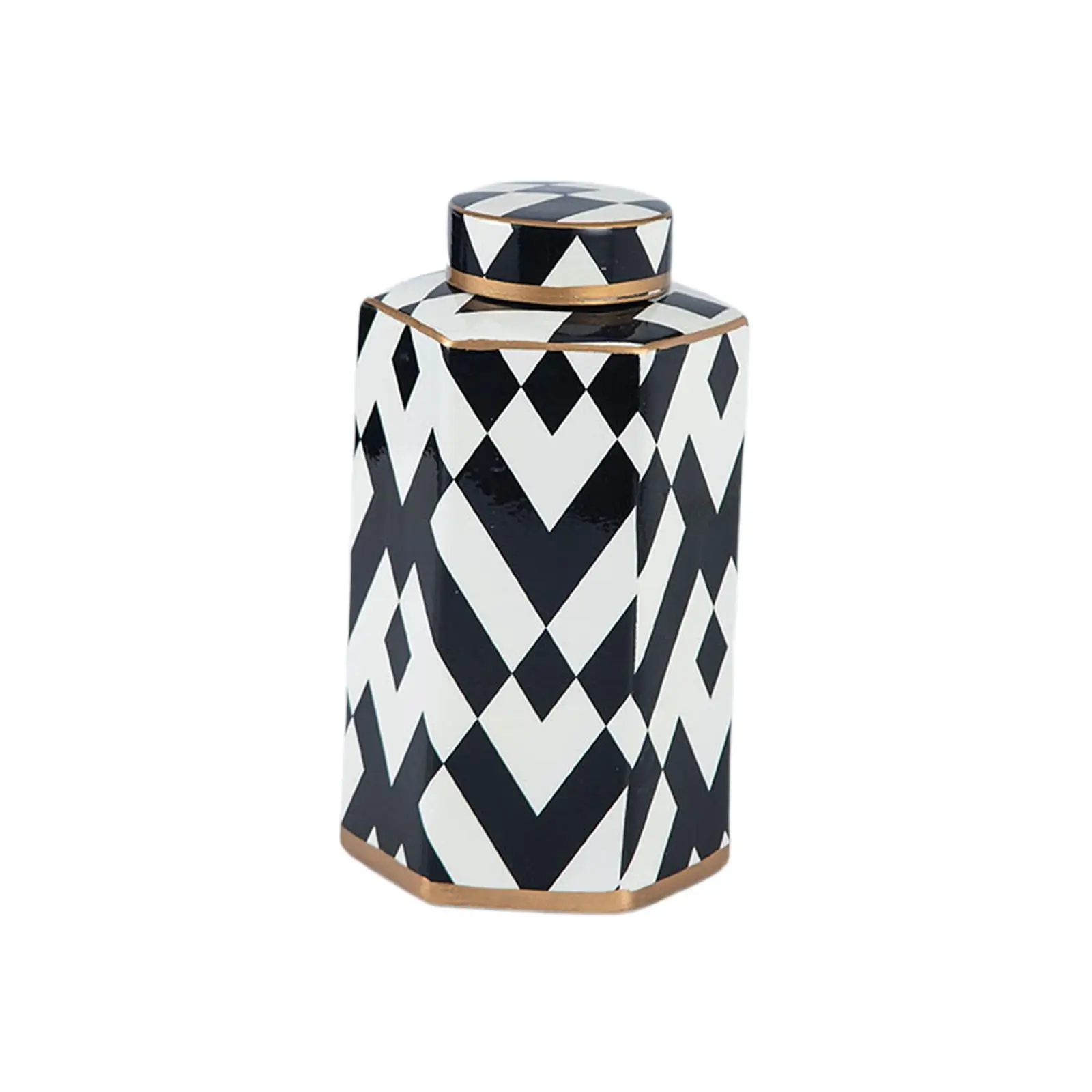 Porcelain Ginger Jar Vase with Lid Ceramic Storage Box for Weddings Party Centerpiece Table Decoration Home Office