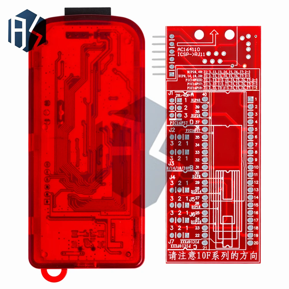 PICKIT3 KIT3.5   PIC KIT3 PICKIT 3 Programmer Offline Programming PIC Microcontroller Chip +PIC Programmer adapter seat