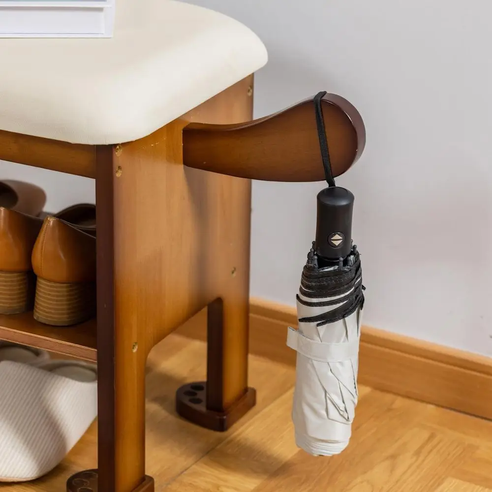 Panca da ingresso per cani a due livelli con cuscino, graziosa panca per scarpiera in legno, 23,62 pollici