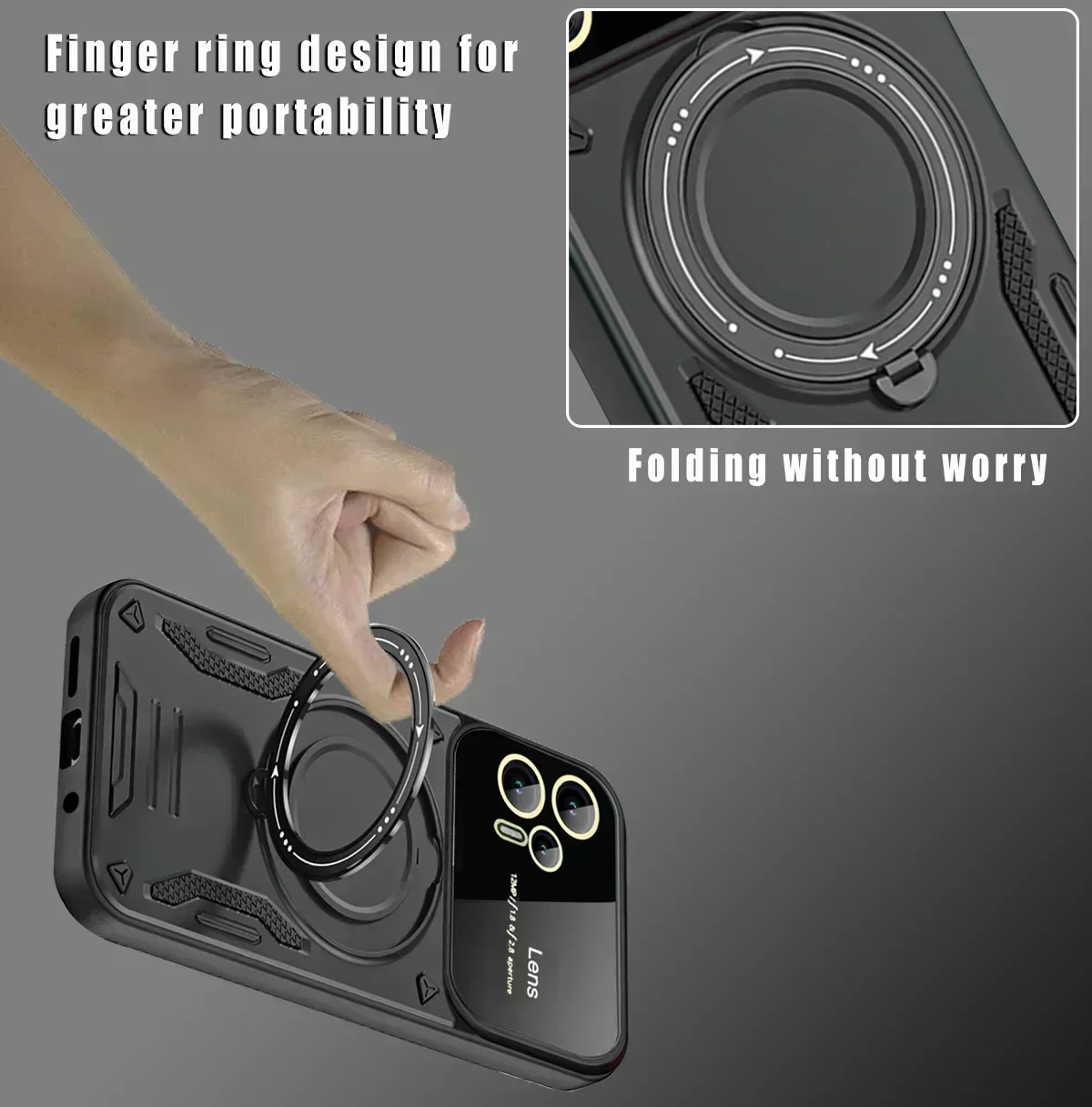 Shockproof Armor Case for Motorola Moto G13 G22 G32 G60 E22 E22i E13 Magnetic Ring Stand Camera Protector Phone Cover