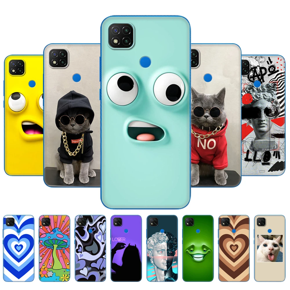 For xiaomi redmi 9C Case For redmi 9C NFC Case 6.53 inch Soft TPU Silicon Phone Back Cover redmi9C bumper etui fundas coque