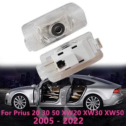 2Pcs LED Car Door Lights Pathway Lightihg Warning Lamps Night Signal Lights For Toyota Prius 20 30 50 XW20 XW30 XW50 2005 - 2022