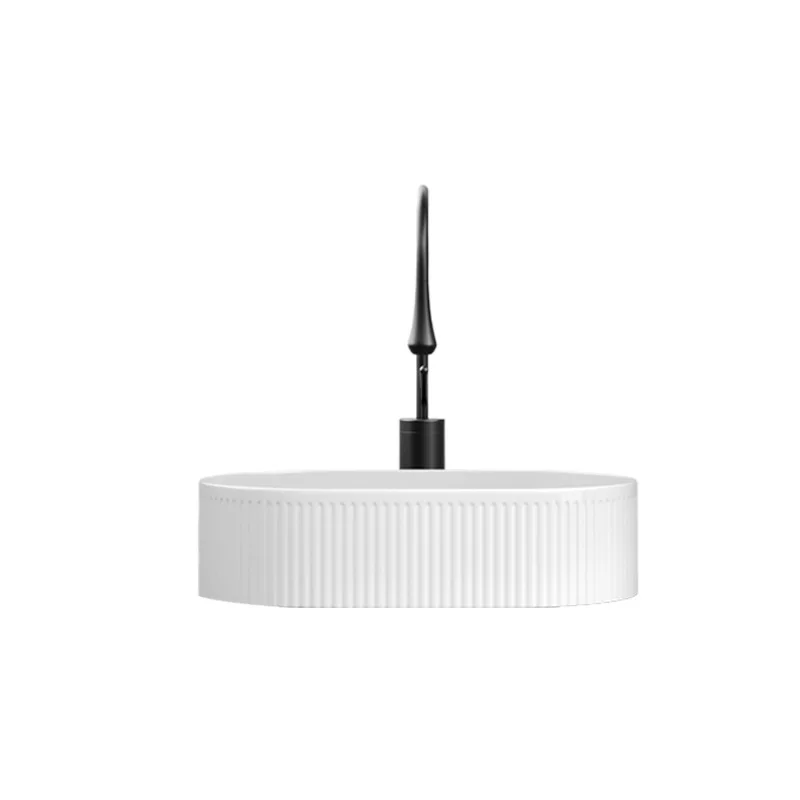 

Minimalist on-stage Basin Oval Art Ceramic Wash Basin Hotel on-stage Household and Wholesale