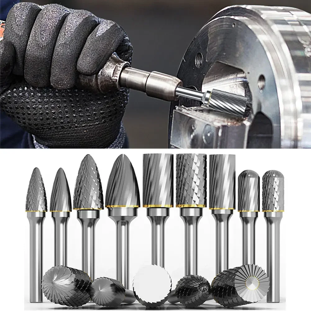 

Extra Long 100mm Rotary Rasp File Carving Grinder Abrasive Tools Carbide Burr Alloy Bits Milling Cutter Drill For Metal Wook