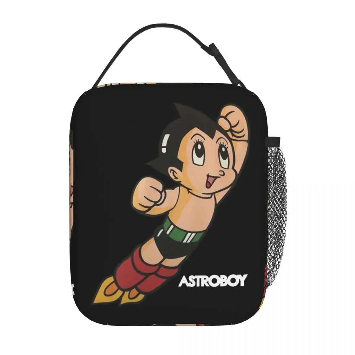 Astroboy-Anime Robô Astro Boy Espaço Isolado Lunch Bag, Leakproof Food Bolsas, Escola Picnic Tote