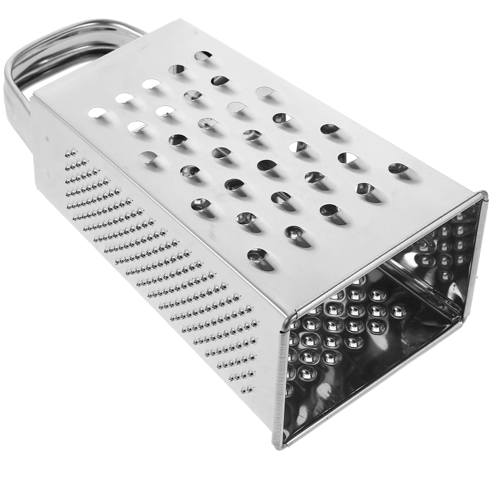 Food Grinder Four-sided Grater Vegetable Grating Tool Stainless Steel Slicer Kitchen Tools Silver Multifunctional Graters for