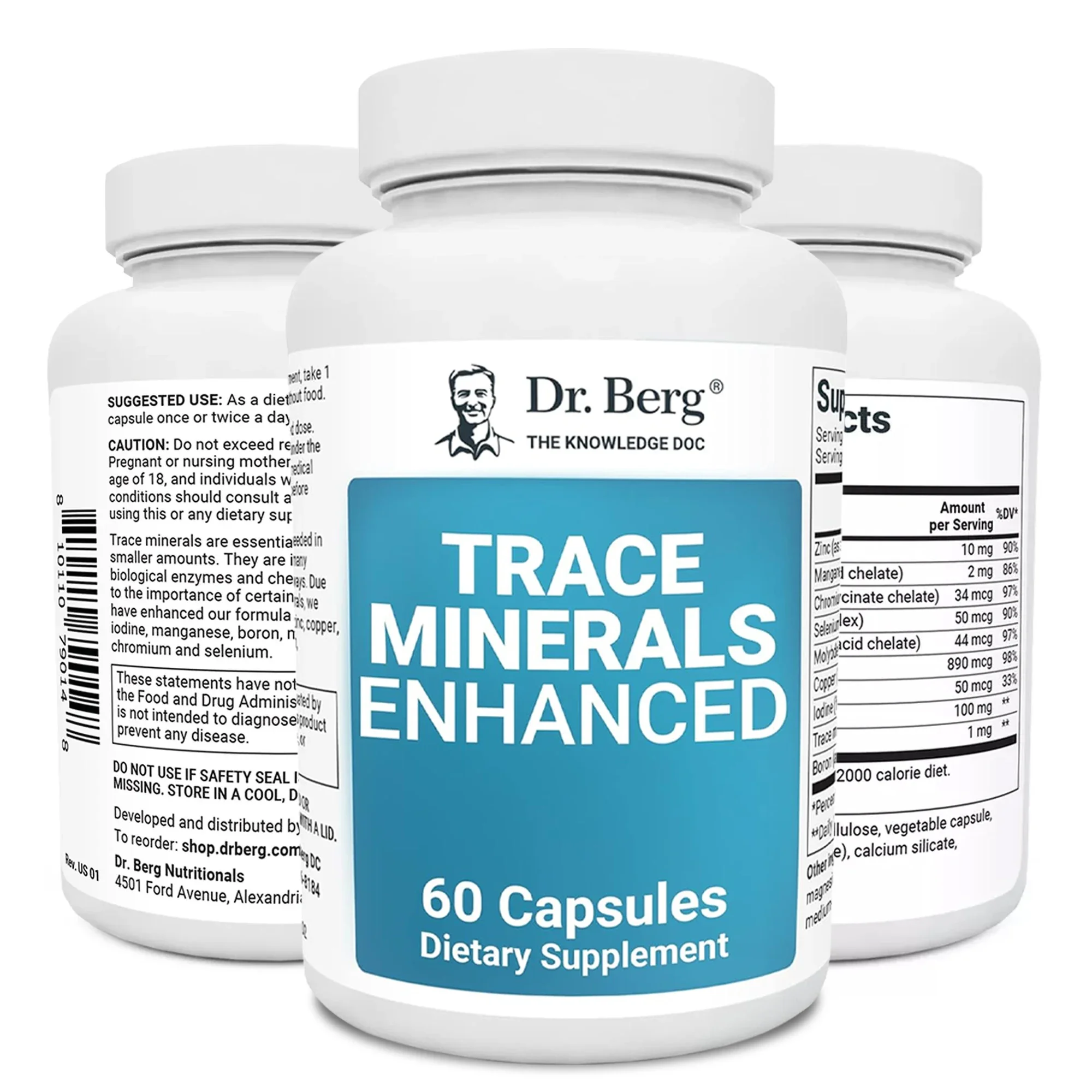 

Trace Minerals Enhanced Complex - Contains Over 70 Minerals To Help Maintain Overall Health, Boost Energy, and Improve Endurance
