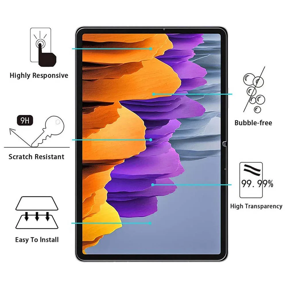 (3 Pack) Tempered Glass For Samsung Galaxy Tab S7 S8 11 2020 SM-T870 SM-T875 SM-T876B SM-X700 SM-X706 Screen Protector Film