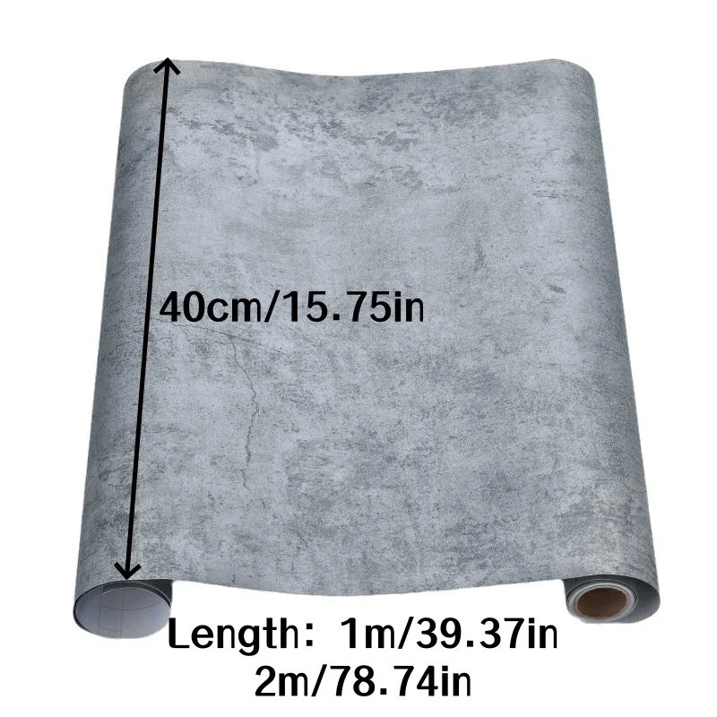 1roll 1/2m Floor Sticker PVC Self-adhesive Waterproof Ceramic Tile Wall Sticker Suitable for Bathroon Kitchen Floor Home Decor