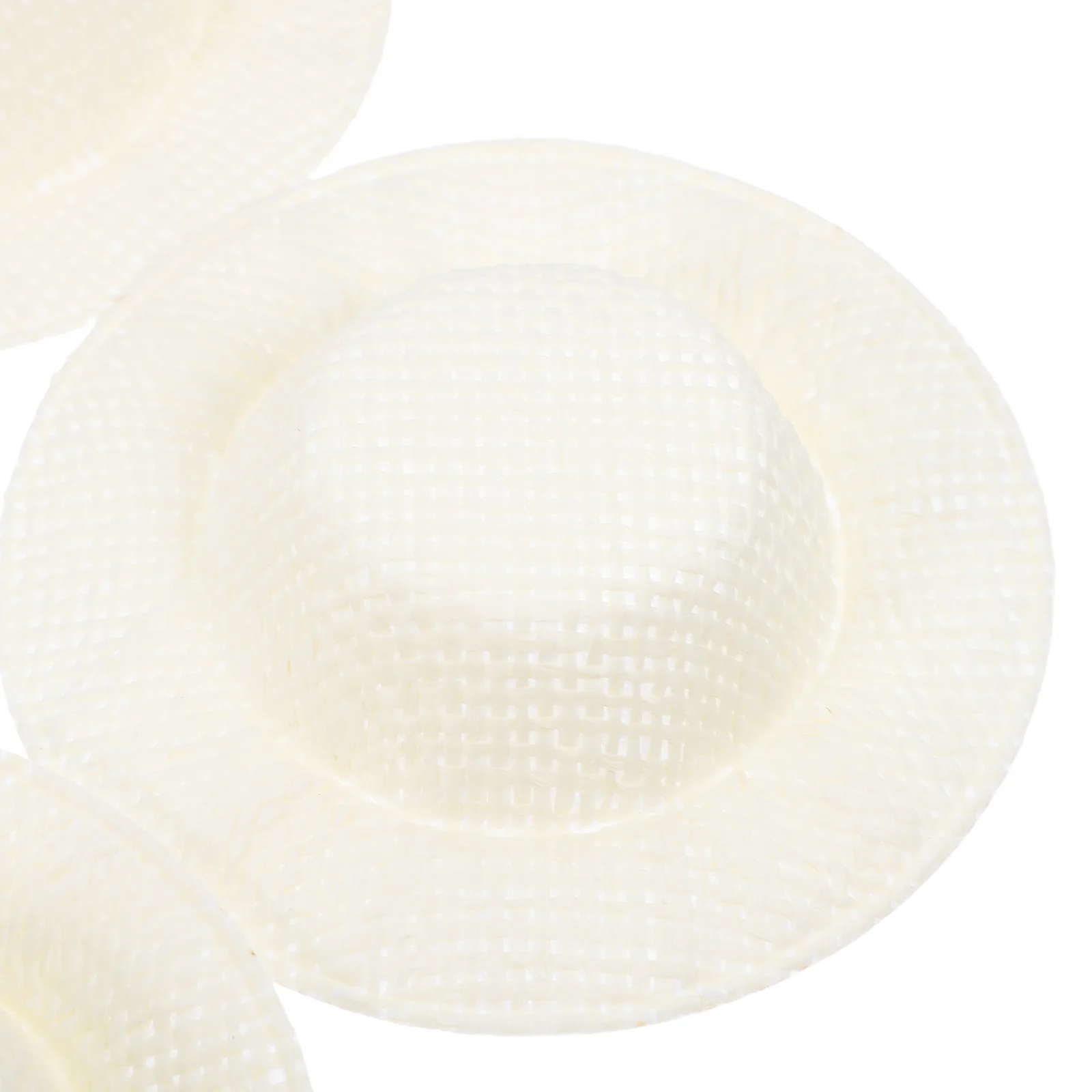 Mini chapeaux tissés pour l'artisanat, 15 pièces, petites décorations de paille mignonnes, accessoires faits à la main pour bricolage, Mini chapeaux de paille d'imitation