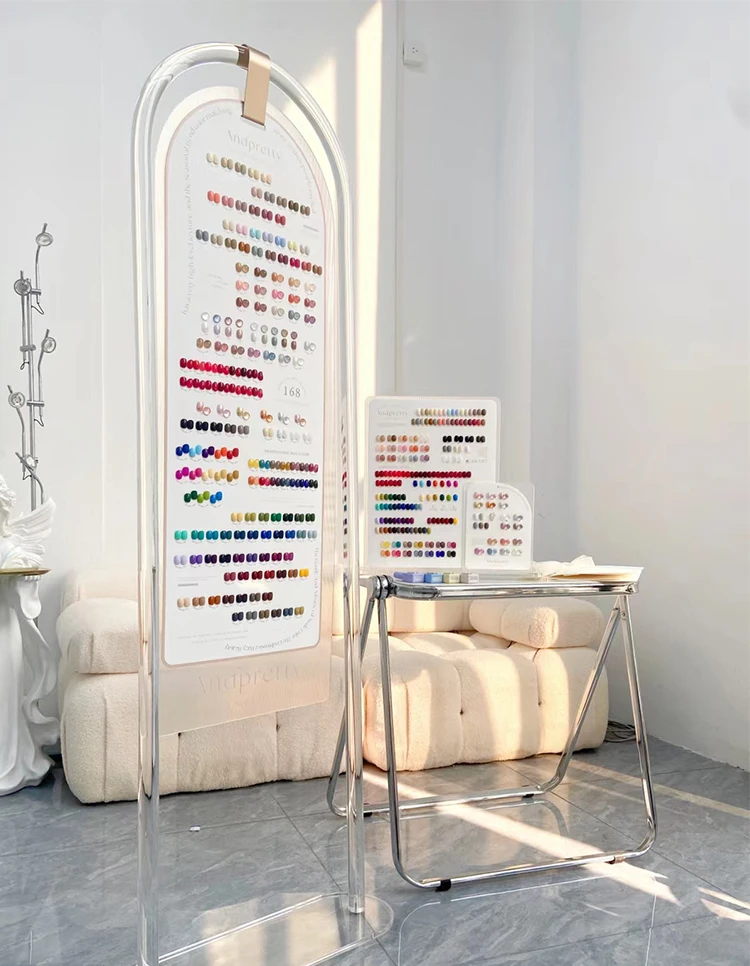 Professional Nail Salon With Display Rack With a Bottle of One Color 168 Color Shop Big Set of Nail Oil Gel Nail UV Gel