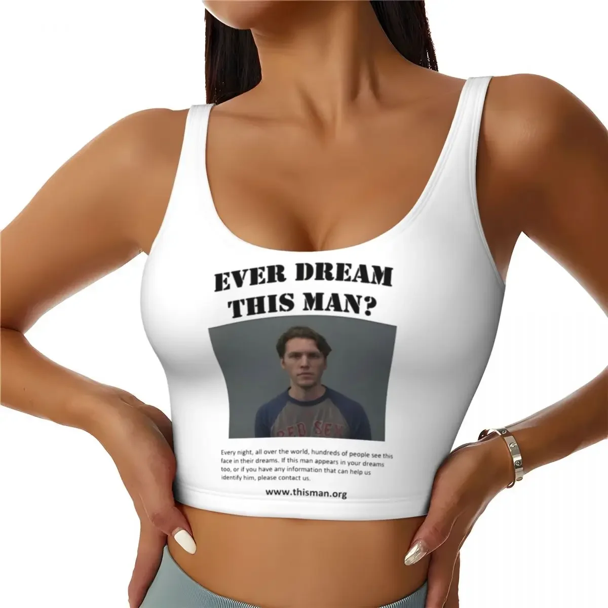 Custom Ever Dream This Jerma Women Sports Bras High Impact Vest Gym Workout Yoga Crop Tank Top
