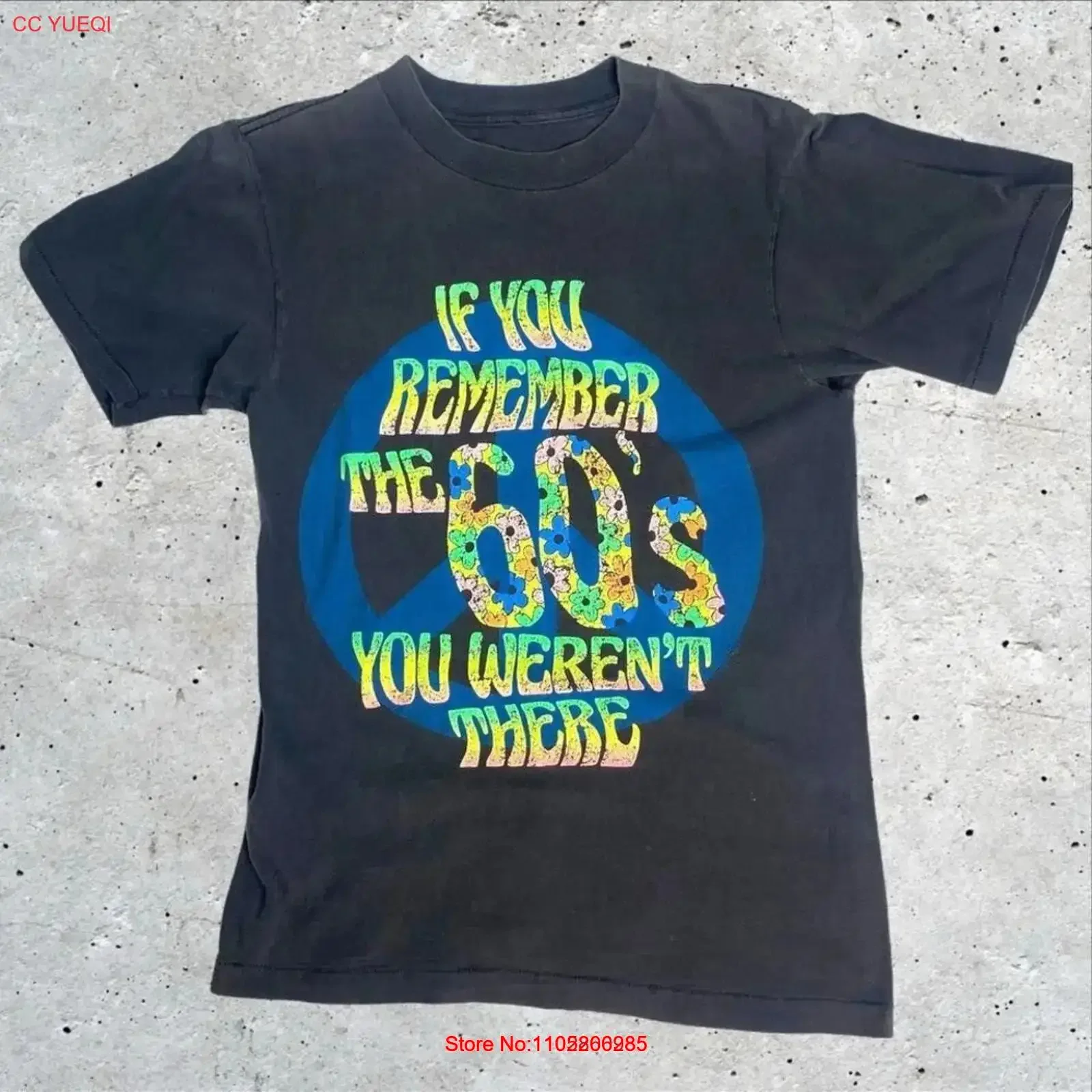 VTG 80s If You Remember the 60s Weren t There psychedelic tee hippie M vintage Washed designer clothes Versatile Slightly