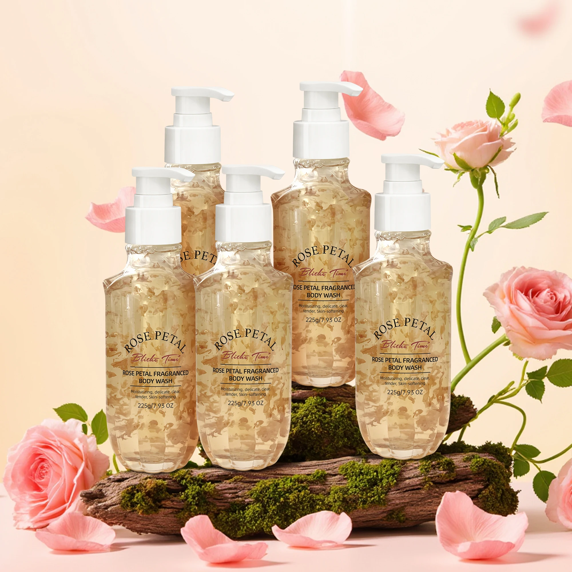 

1125 мл ароматный гель для душа с лепестками роз Blithe Time, стойкий аромат, разглаживающий, увлажняющий, выцветающий, пигментация, отбеливание, длительное увлажнение