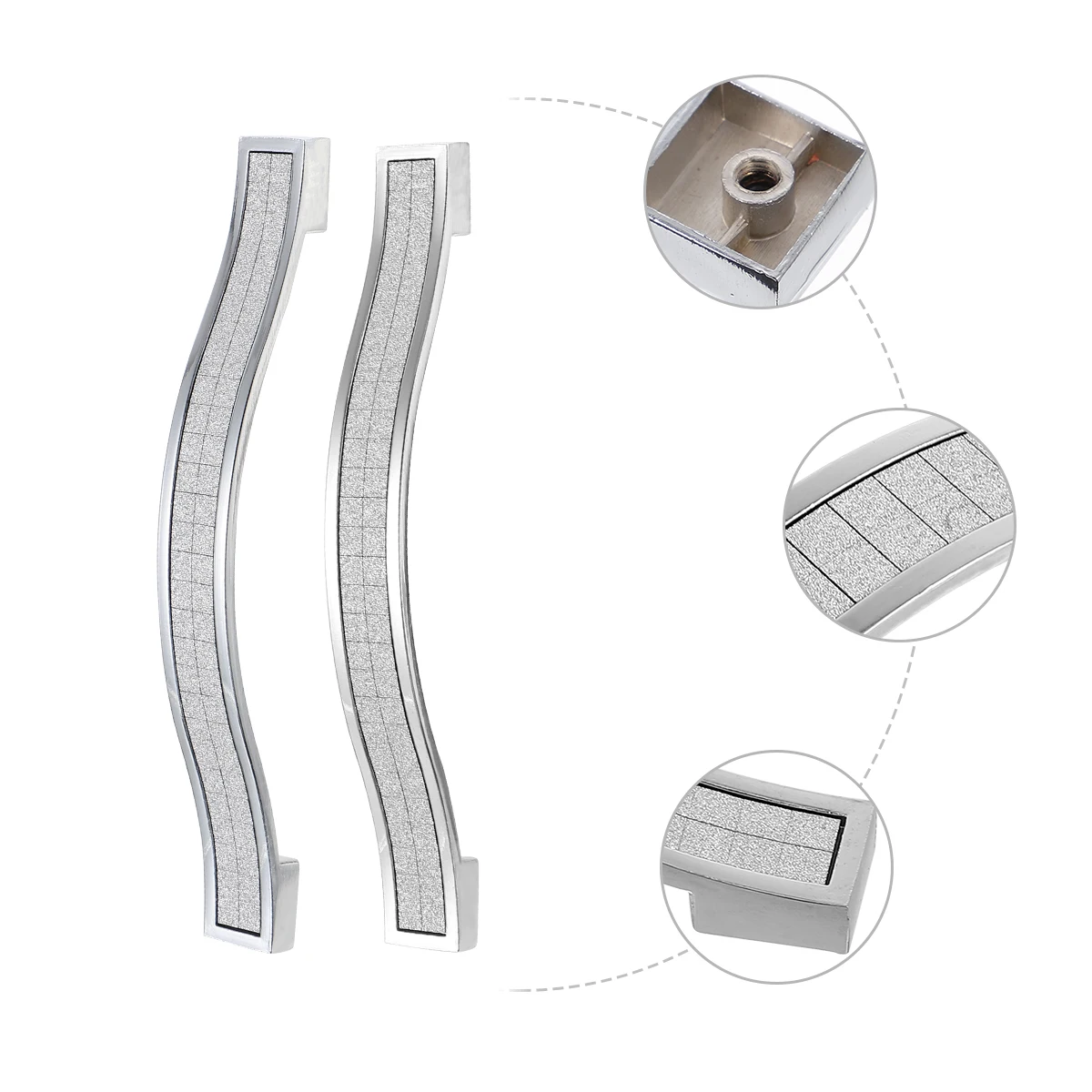 

10pcs 128Mm Crystal Cabinet Door Handle Drawer Pulls European Style Wardrobe Handle Portable Drawer Accessories High-Quality