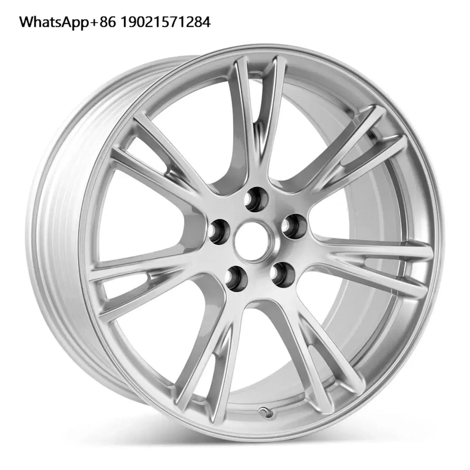 96958 Aluminum Wheel Hub for  Model Y 2020-2023 19*9.5 Inch Multi-Spoke Wheel Rim New & Bright Finish