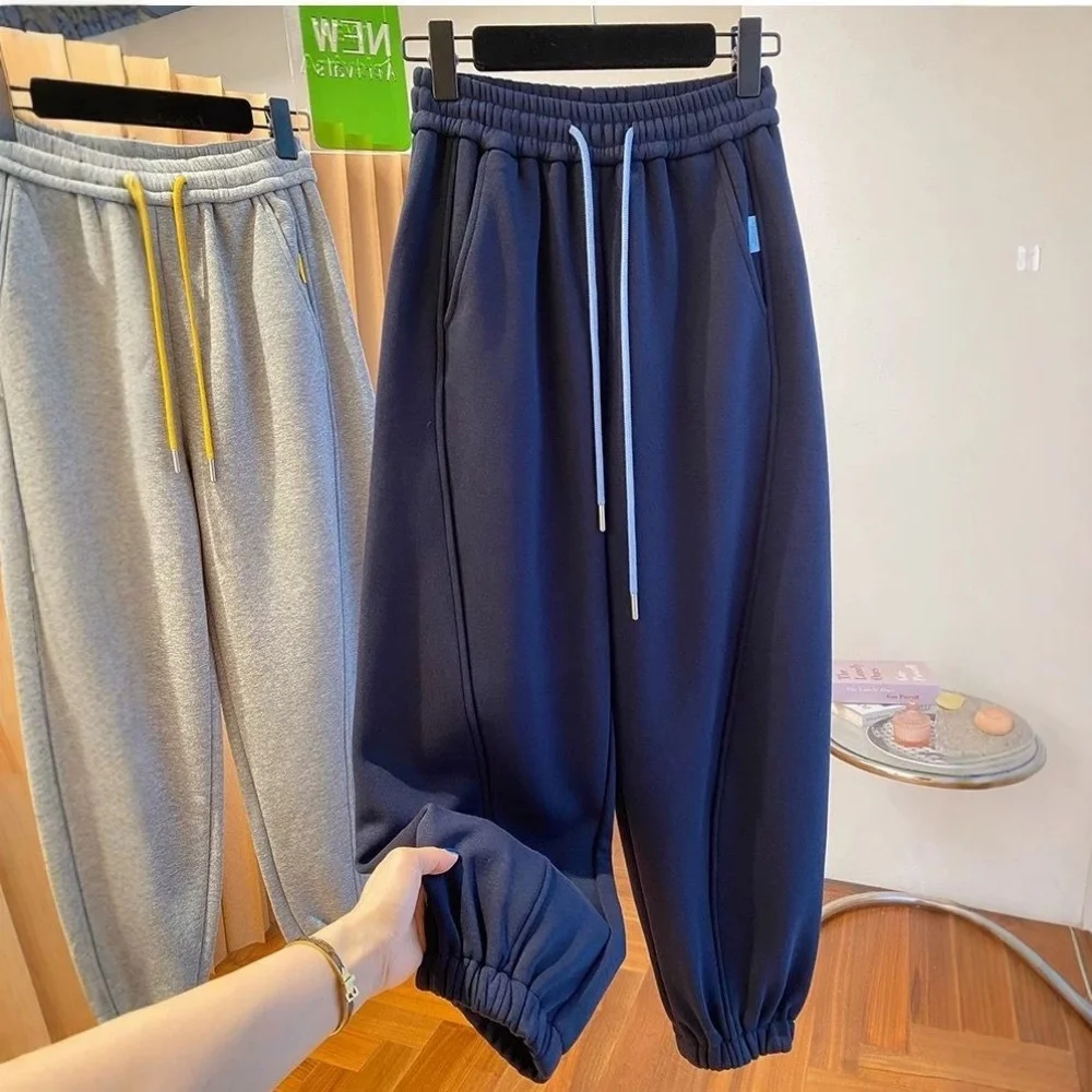 Taille haute Dstring ey pantalons décontractés Harlan Sle femmes hommes printemps automne pantalon ample polyvalent pour les Couples