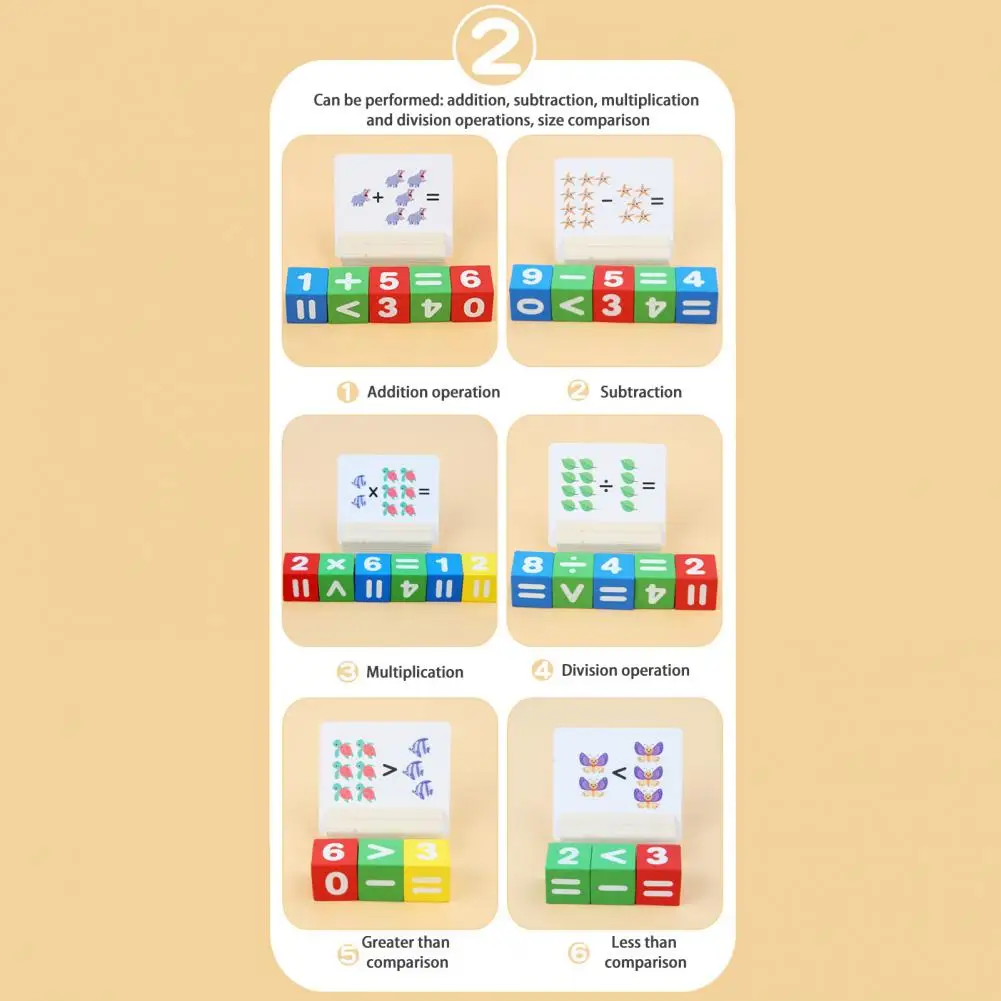 Kinderen Wiskunde Flashcards Klas Wiskunde Spelletjes Educatieve Wiskunde Speelgoed Set Voor Kinderen Optellen Aftrekken Vermenigvuldiging Divisie