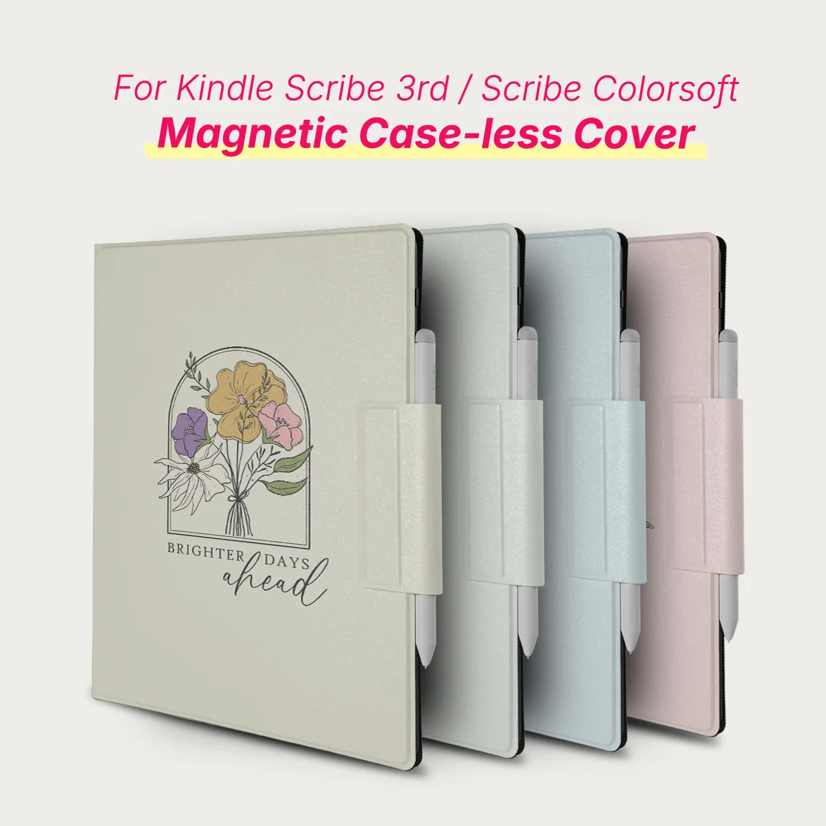 Murmole Floral Illustration Case suit for Kindle Scribe 3rd Gen 11