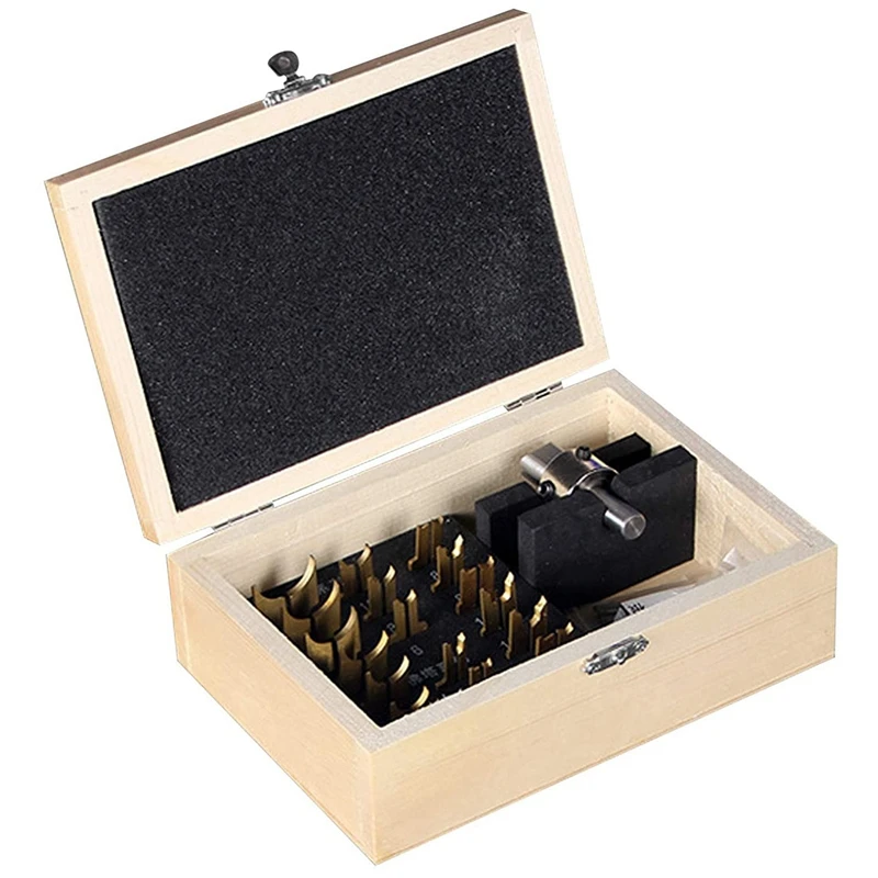 23Pcs Beading Tool Set Diamond Stone Pearl Grain Tools Set & 52Pcs Wooden Bead Maker Beads Drill Bit Milling Cutter Set