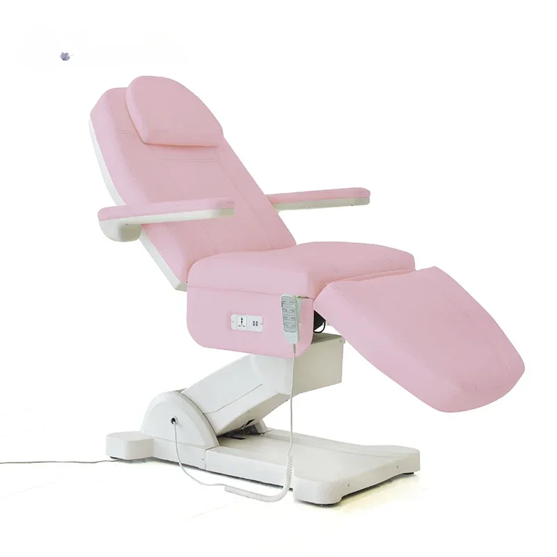 

Modern Electric silla Spa body beauty salon clinic Massage treatment bed Tables chair podiatry 3 pink beauty bed