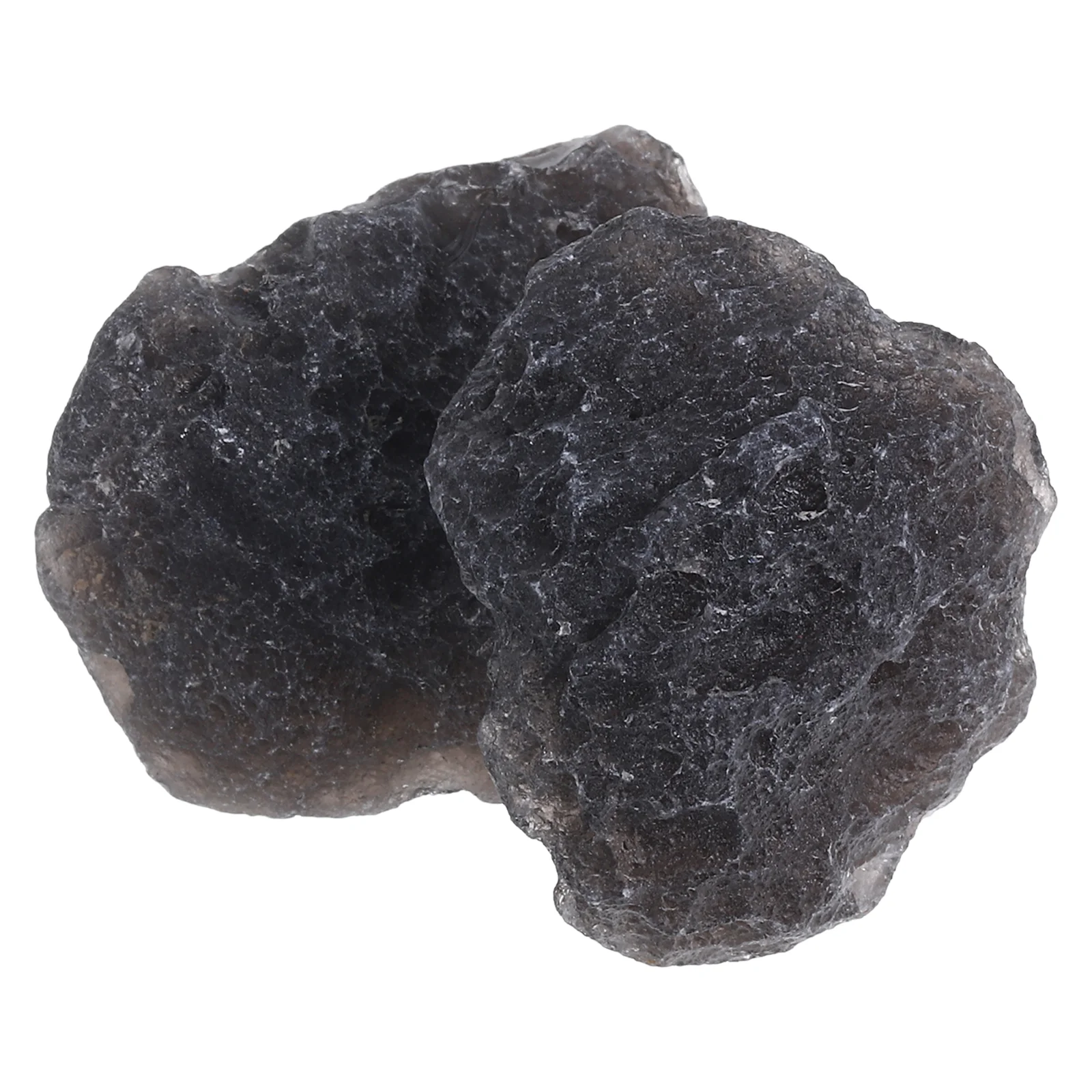 

2 Pcs Scientific Unique Stones Teaching Tool Meteorite Specimen Decor Irregular Black Student