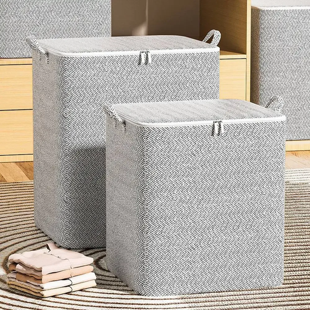 30/110/150/220L Storage Box Foldable Clothing Organizer Quilt Storage Bag Large Capacity Household Clothes Folding Closet