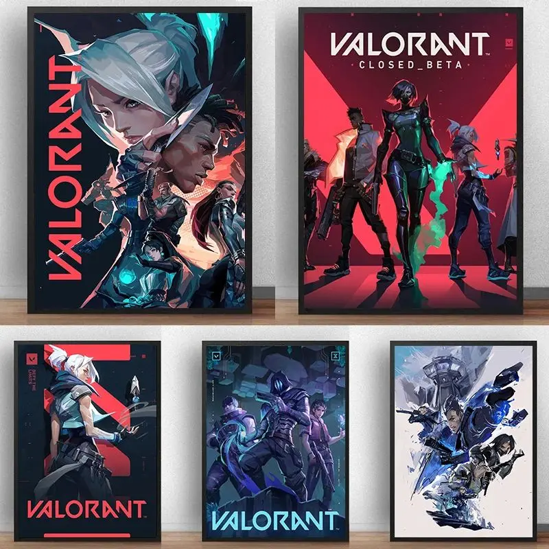 Video Game V-Valorant Cool Poster Prints Wall Art Canvas Painting Print Wall Art Picture for Bedroom Living Room Home Decor