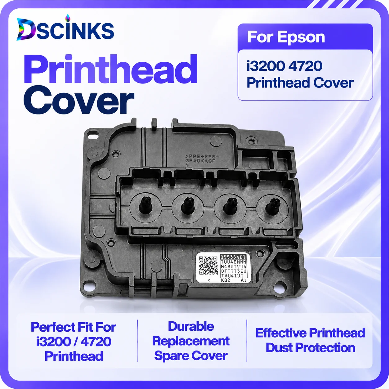 For Epson i3200 4720 Printhead Cover, Compatible Replacement Spare Part For DTF UV Printer Print Head Housing Protective Shell