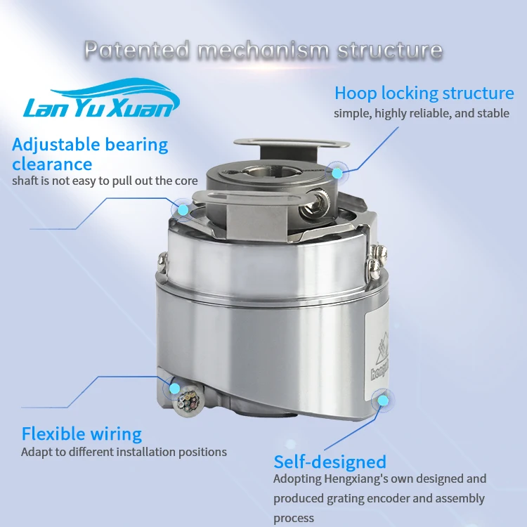 2026  KM39 Small Hollow Shaft 6mm 8mm 10mm  Absoltue Rotary Safety Encoder Single Turn Max to 32bit Multiturn up to 24bits