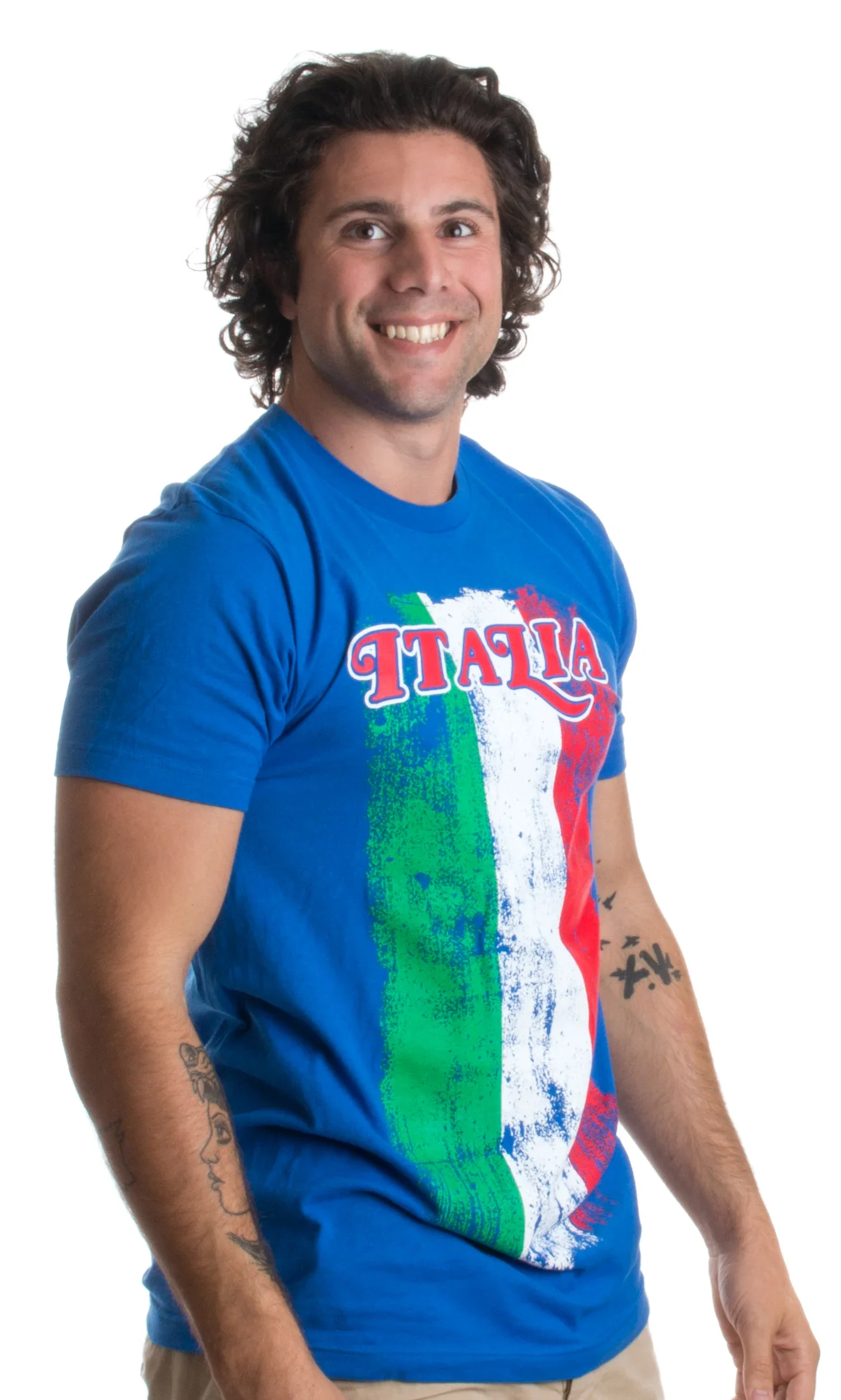 Italian Flag Italy Pride Italia T-Shirt 100% Cotton O-Neck Summer Short Sleeve Casual Mens T-shirt Size S-3XL