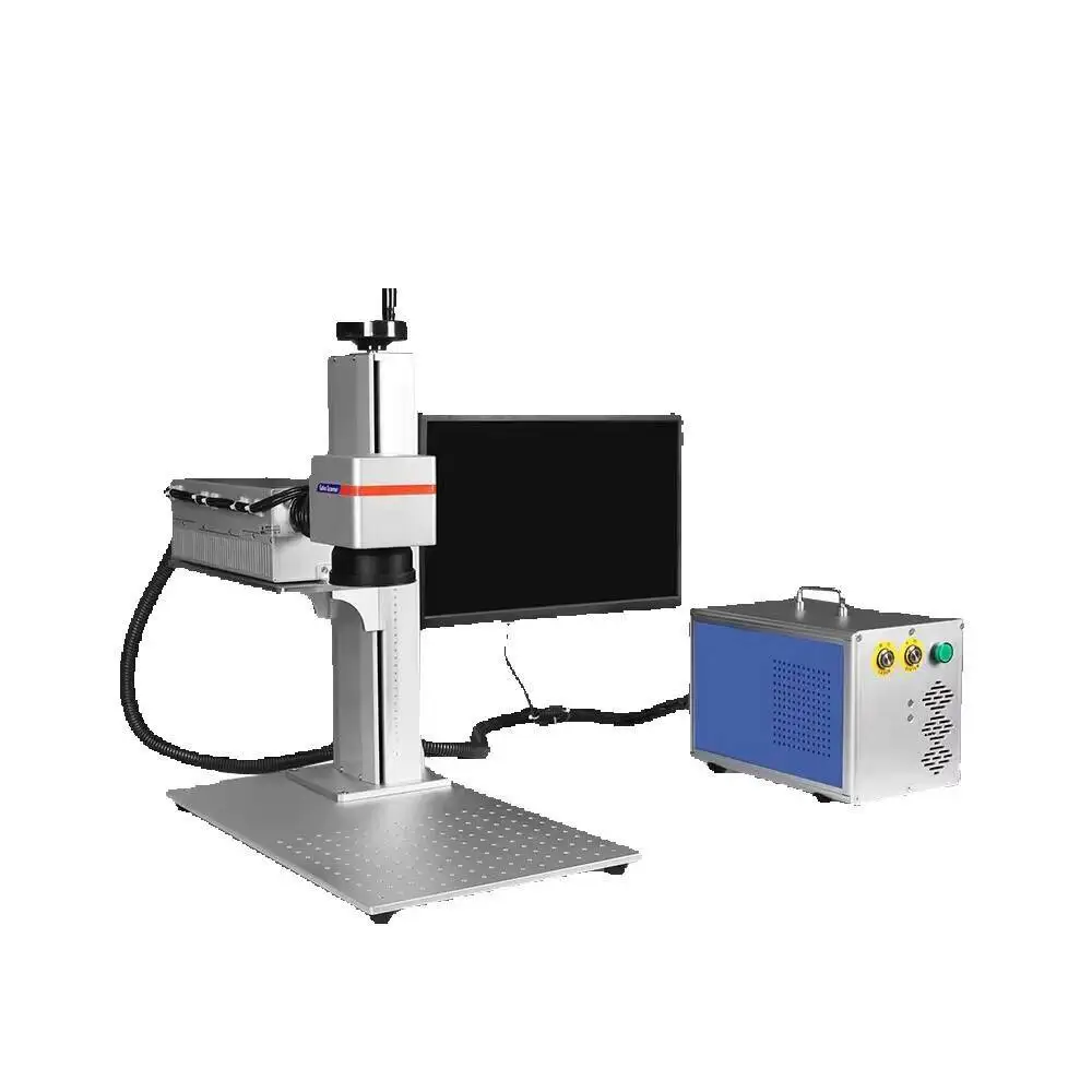 عالية الدقة 5W الأشعة فوق البنفسجية آلة الحفر بالليزر معدن البلاستيك الزجاج الروتاري لشعار مفصل ووضع علامات على الرقم التسلسلي