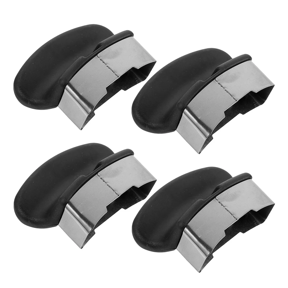 

4Pcs Black Universal Replacement Pan Handles Heat Resistant Non-Slip Pot Handle Set for Pressure Cooker Steamer Sauce Pot