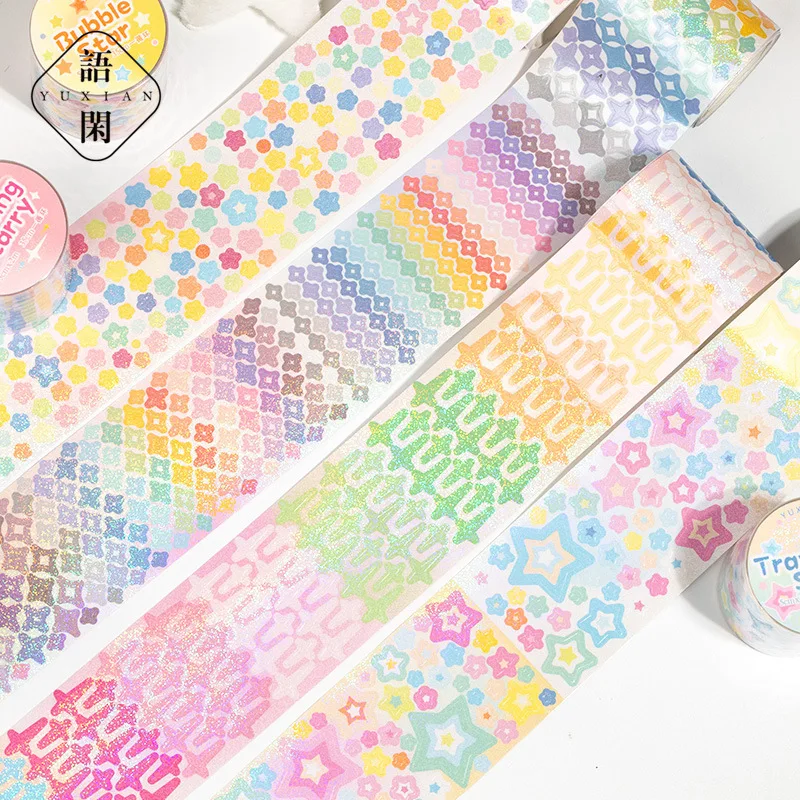 10pcs/1lot Scrapbooking Stickers Decorative Adhesive Tapes Starlight Tour Pet Japanese Stickers