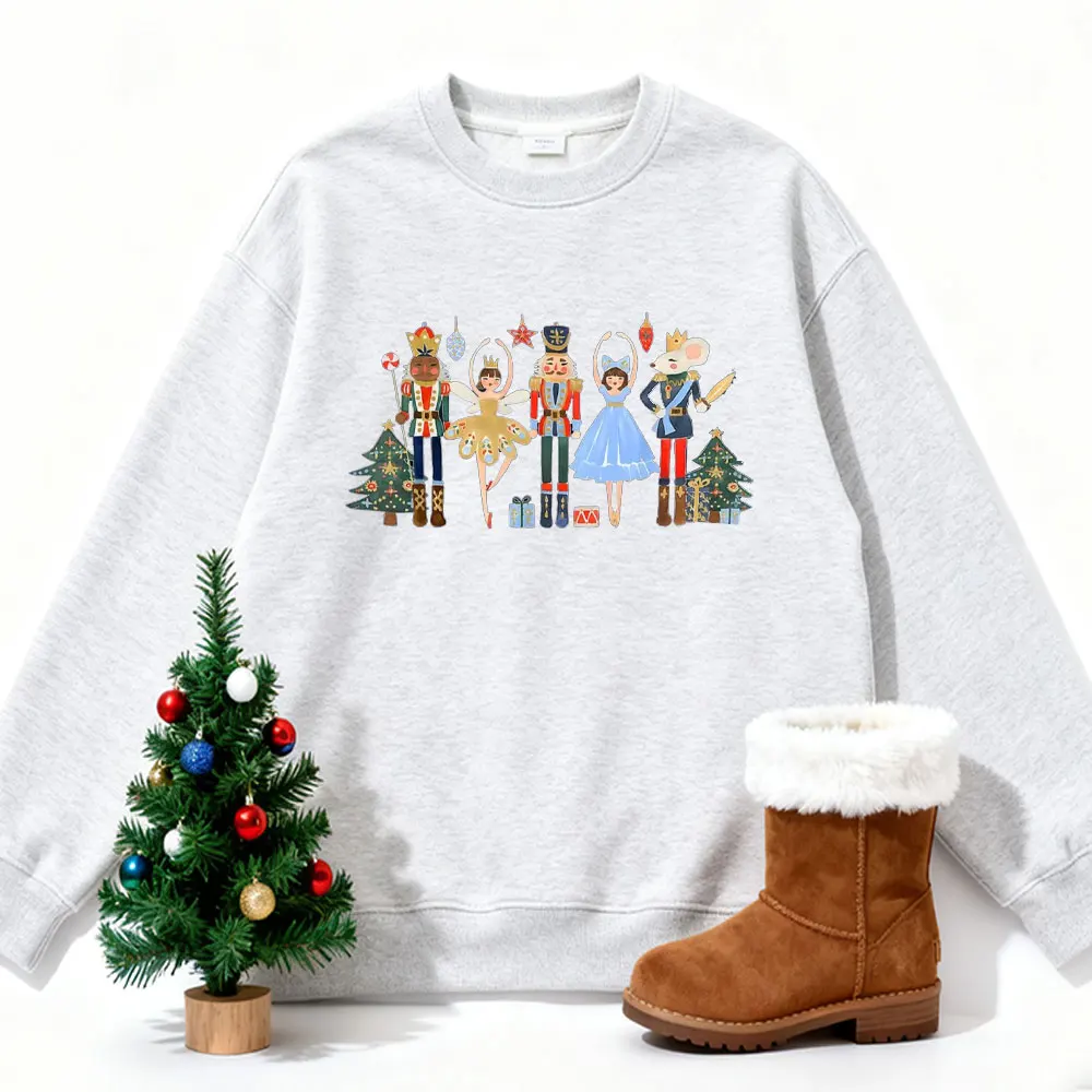 عيد الميلاد كسارة البندق Y2k ملابس عيد الميلاد البلوز كسارة البندق الباليه الجديد في هوديس وبلوزات سترة الحفلات النساء بلايز #5