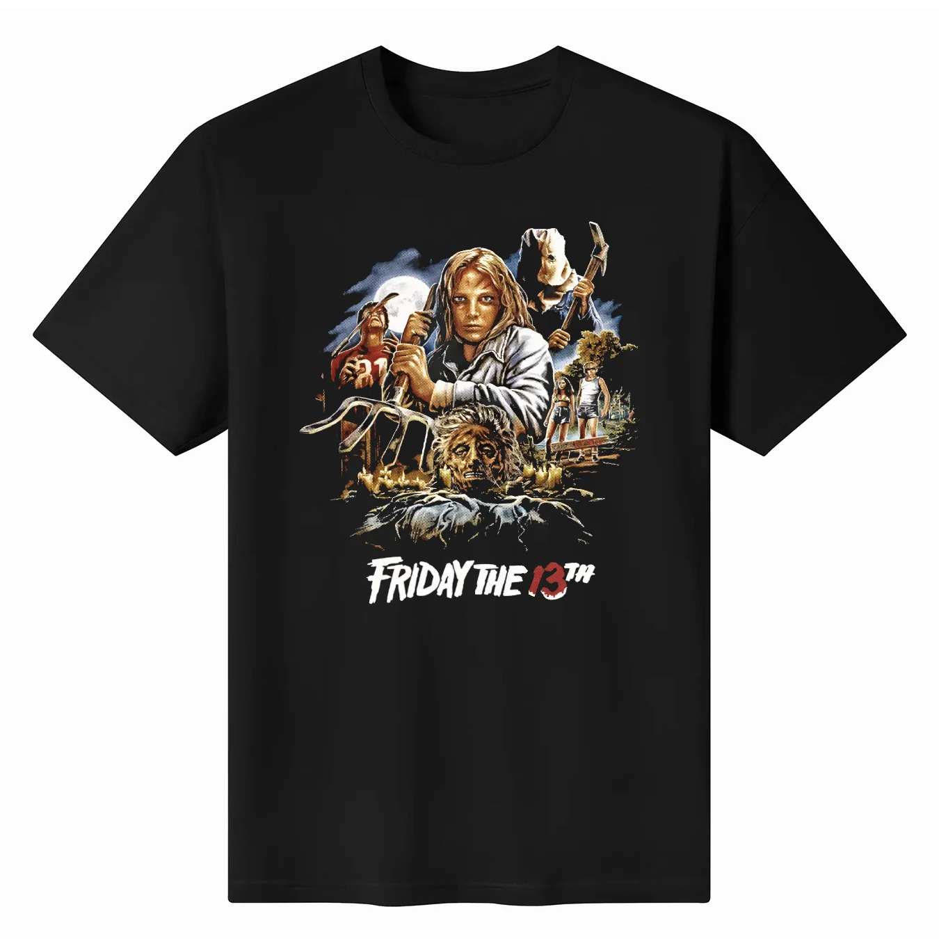 

Friday The 13th V40 T Shirt Black Movie Poster All Sizes S-3XL