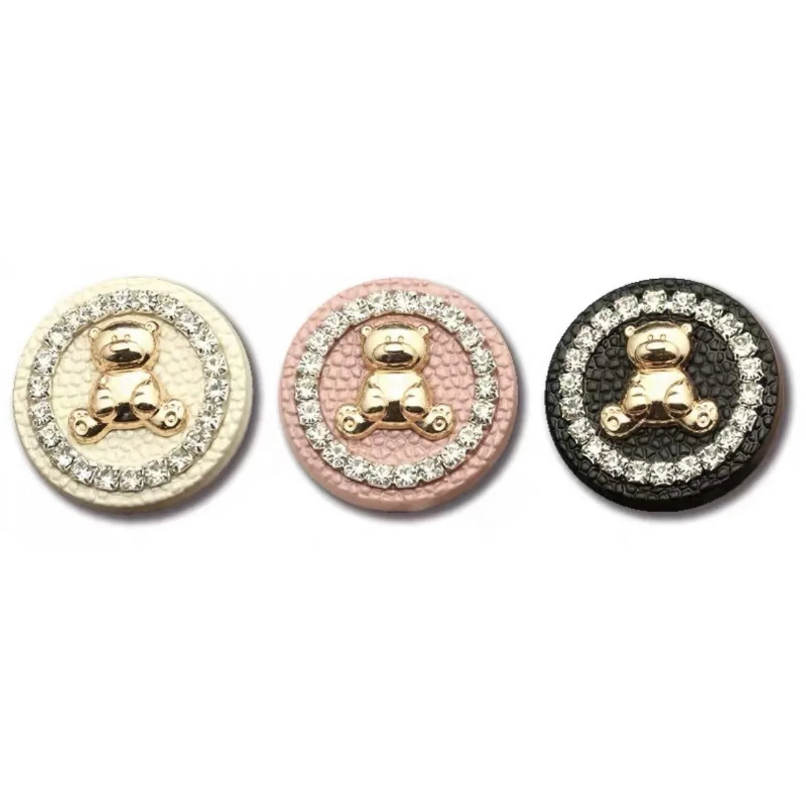 10Pcs Fashion Cute Cartoon Bear Metal Buttons DIY Coats Trench Coat Suit Buttons Clothing Accessories